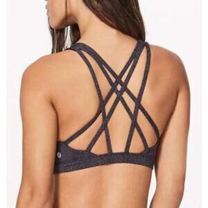 Lululemon Free To Be Serene Bra – Disperse Dusky Lavender Black – Women’s Size 4